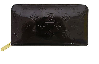 Louis Vuitton Amarante Vernis Zip Wallet, &pound;295, Accessories, Red, Patent Leather, Front view